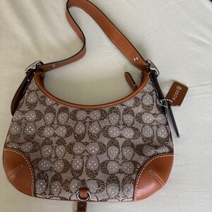 Coach Bag: Brand new Hampton hobo crystal